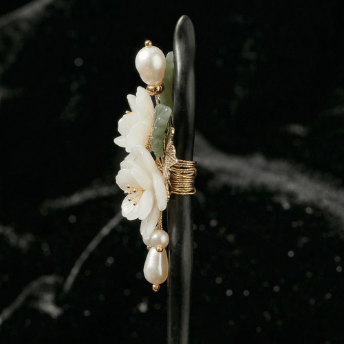 Handmade black sandalwood hairpins and hair accessories - FAZAN